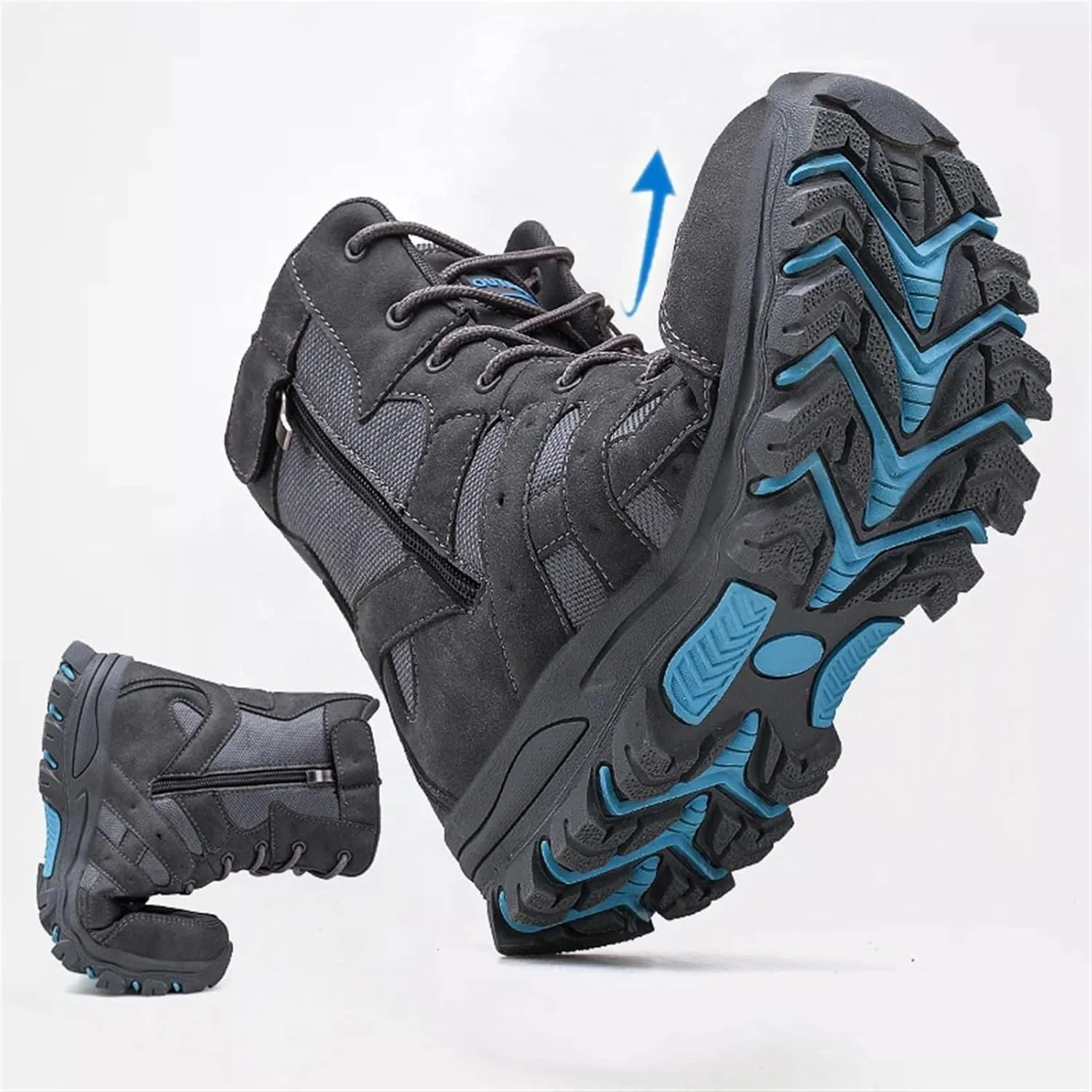High Rise Hiking Boots, Outdoor Hiking Boots Men,High- top Tactical Combat Shose, Breathable and Durable Jungle Desert Tooling Footwear, for Camping,Hunting,Working,Walking