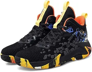 High-Top Basketball Shoes Non Slip Outdoor Cushioning Training Sport Shoes Light and Breathable Boys Basketball Shoes