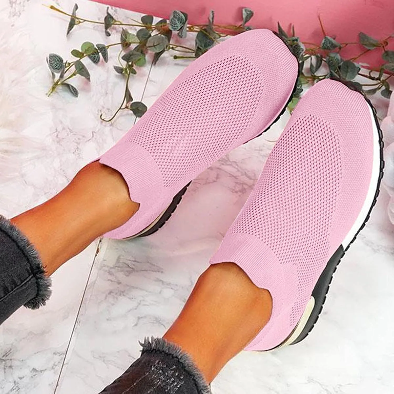 High Top Sneakers for Women 2023 Slip Resistant Nurse Shoes for Women Walking Shoes for Women Wide Width Slip On Platform Sneakers for Women Wide Width Women Orthopedic Sneakers Walking Shoes