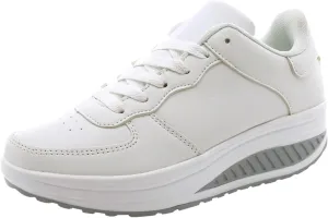 High Top Sneakers for Women Wide Width Walking Shoes for Women with Arch Support and Comfort Wide Nurses Tennis Shoes for Women Comfortable Non Slip All Black Womens Running Shoes Slip On Sneakers