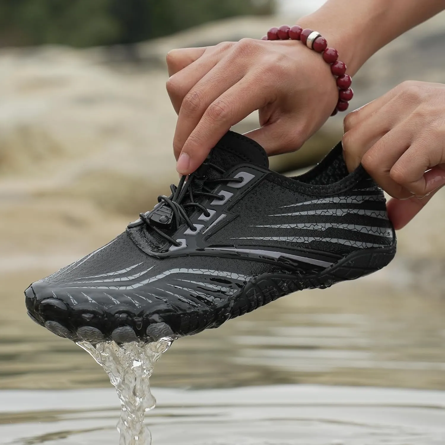 Hike Barefoot Shoes Footwear for Women Men, Water with Wide Toe Box, Neuropathy Comfort Wear Shoes, Grounded Non Slip Quick Dry Waterproof Hiking Aqua Swim Beach Drainage, Unisex Outdoor
