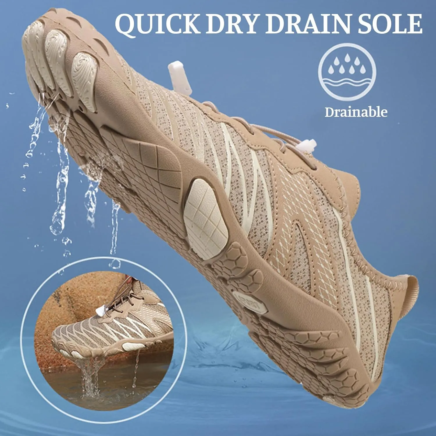 Hike Barefoot Shoes Women Comfortable Walking Shoes Zero Drop Wide Toe Box Running Shoes Beach Sneakers Casual Grounded Footwear for Women Barefoot Yoga Exercise, Camping, Gym Athletic Lightweight