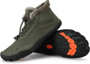 Hiking Boots Women Large Size Hiking Boots Non Slip Thick Sole Snow Boots Five Toe Outdoor Cotton Shoes