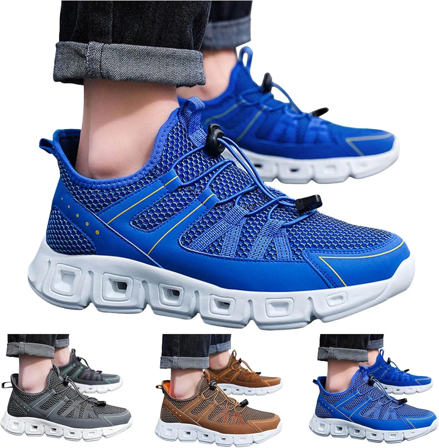 Jogging Walking Sneakers for Men Comfortable Lightweight Casual Walking Shoe Men's Classic Casual Walking Shoes