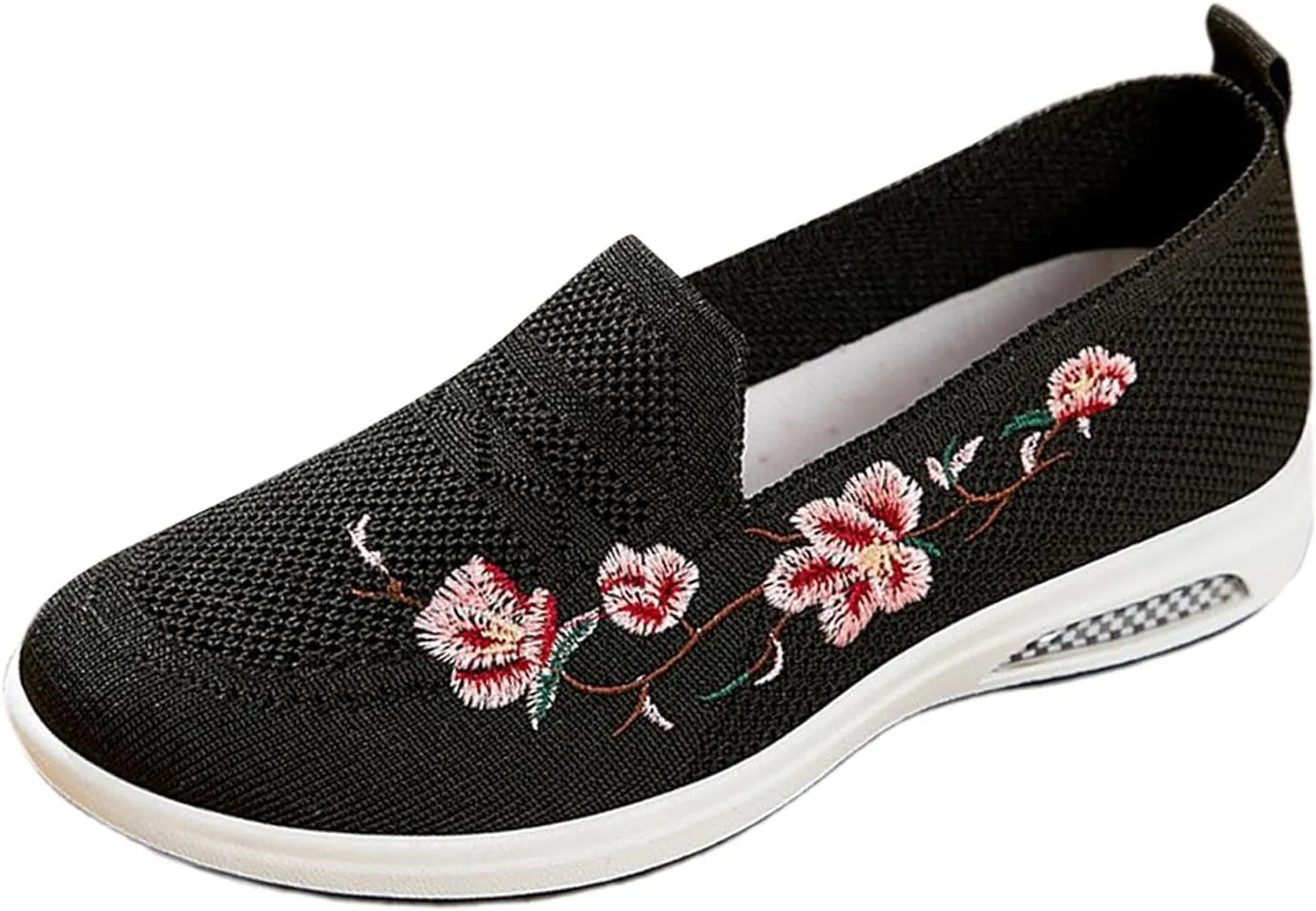 Ladies Casual Shallow Mouth Flower Solid Colour Mesh Breathable Hollow Flat Bottom Out Sports Large Womens Casual Shoes