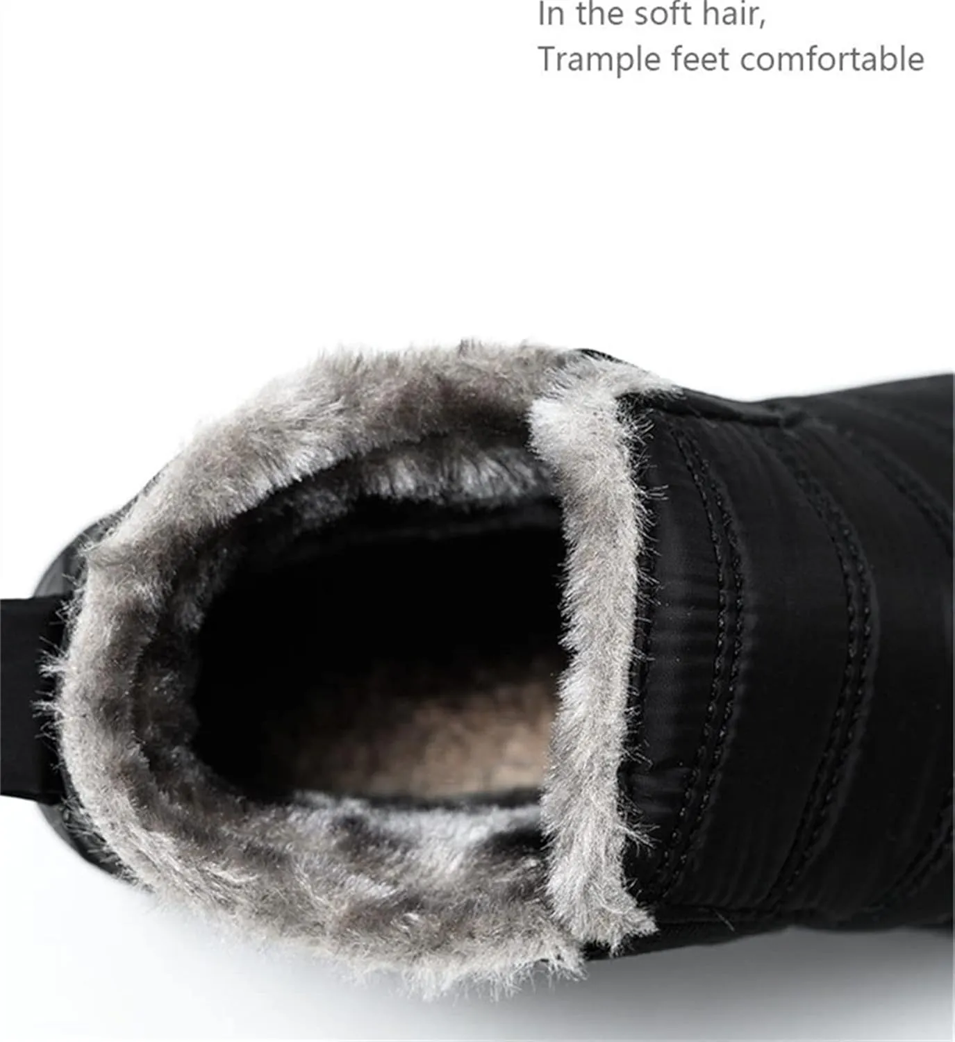 Ladmiple Winter Boots For Women Waterproof Snow Non Slip Warm Fur Lined Anti-Slip Ankle Booties Outdoor Walking Shoes