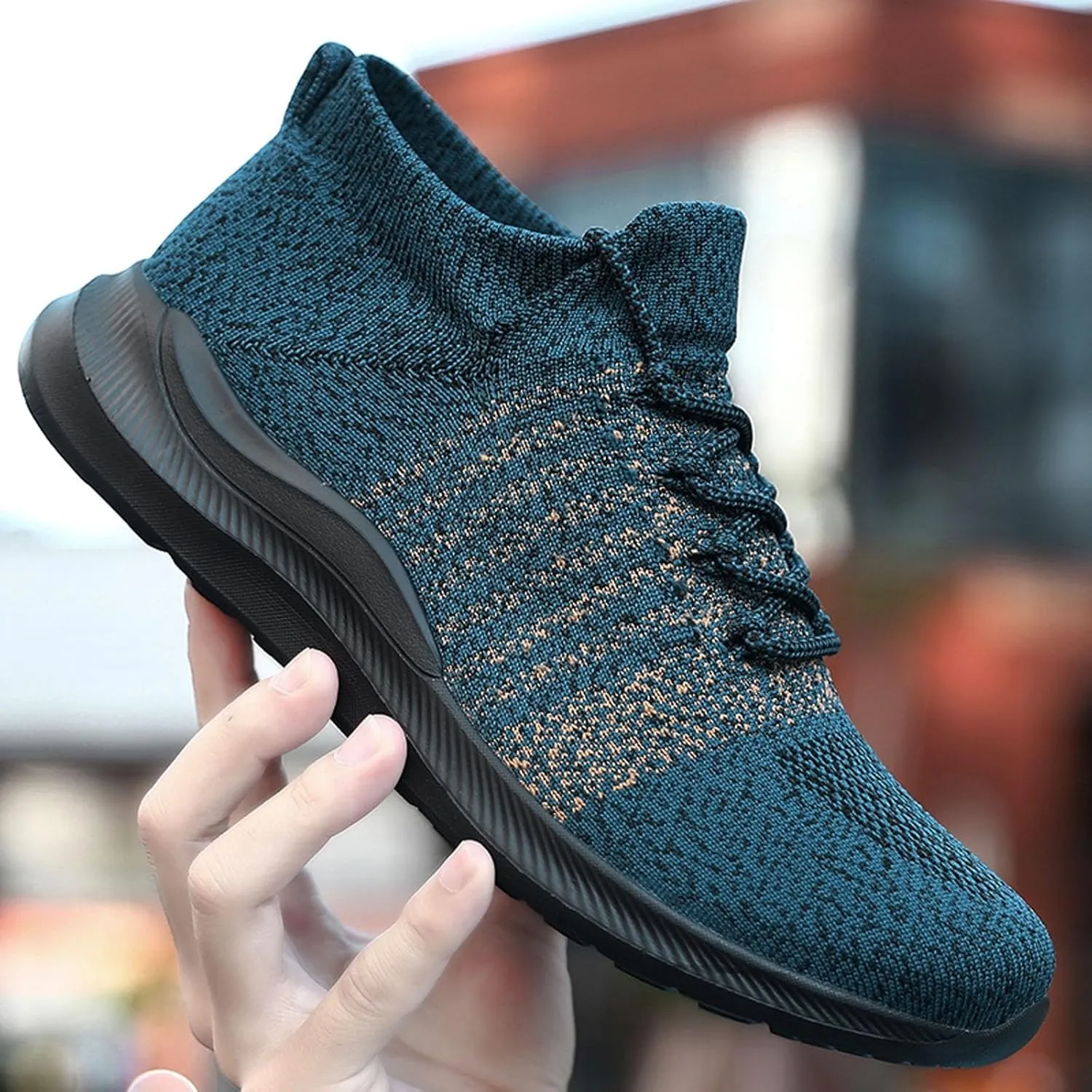 Lightweight Hiking Shoes for Men Breathable Casual Comfortable Walking Sneaker Arch Support Plantar Fasciitis