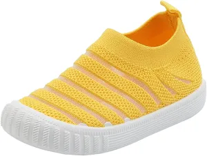 Little Girls Sneakers Autumn Flying Woven Mesh Breathable Comfortable Flat Casual Shoes Cute Girls Basketball