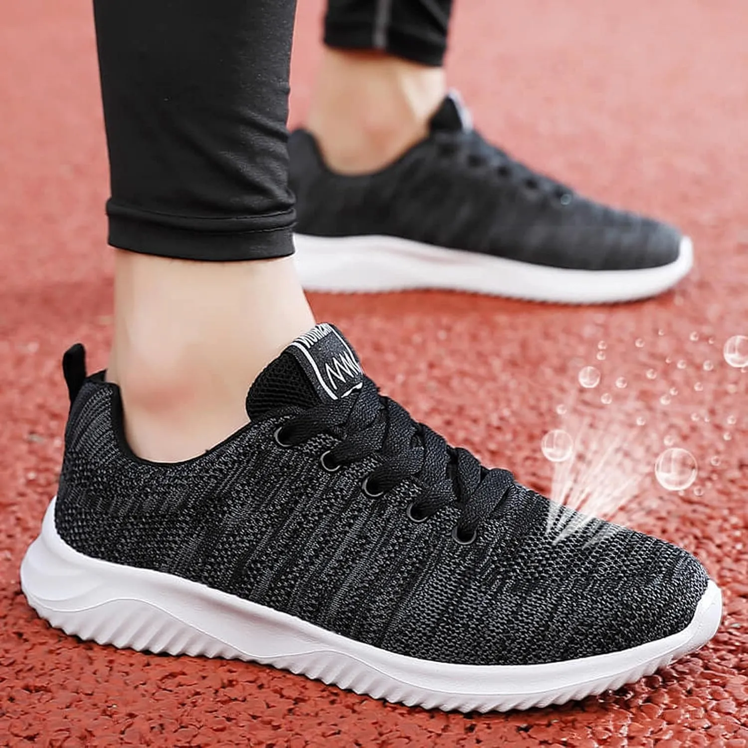 Men Soft Mesh Bottom Sport Fashion Shoes Breathable Lace-Up Casual Men's Sneaker Socks Low Cut Shoes