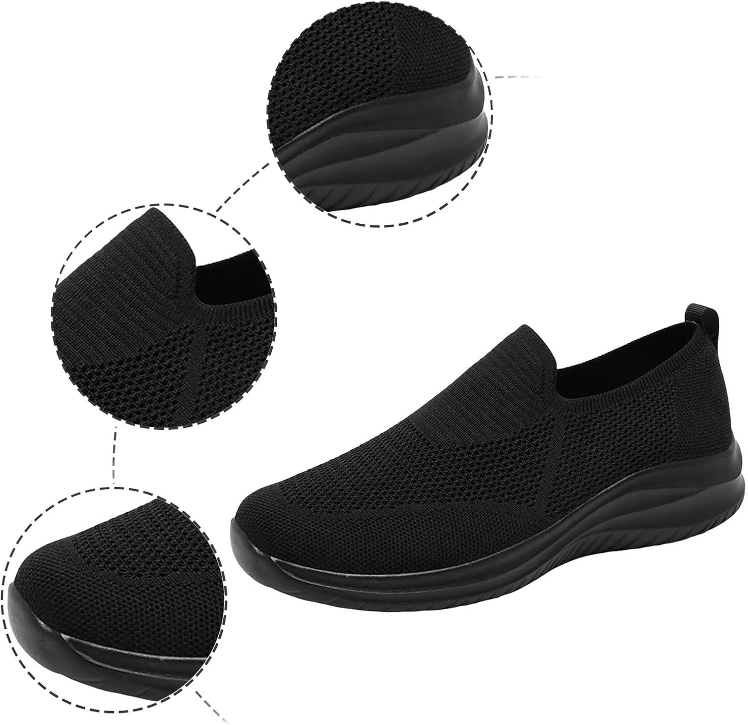 Men Sports Shoes Fashionable New Pattern Simple and Pure Color Mesh Breathable Sneaker Slippers for Men