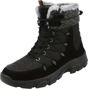 Men Work Boots Wide Width Hiking Sneakers Fur Lined Ankle Boot Safety Toe Shoes for Women Comfortable Outdoor Bota Waterproof Breathable Lightweight Hike Grounded Footwear
