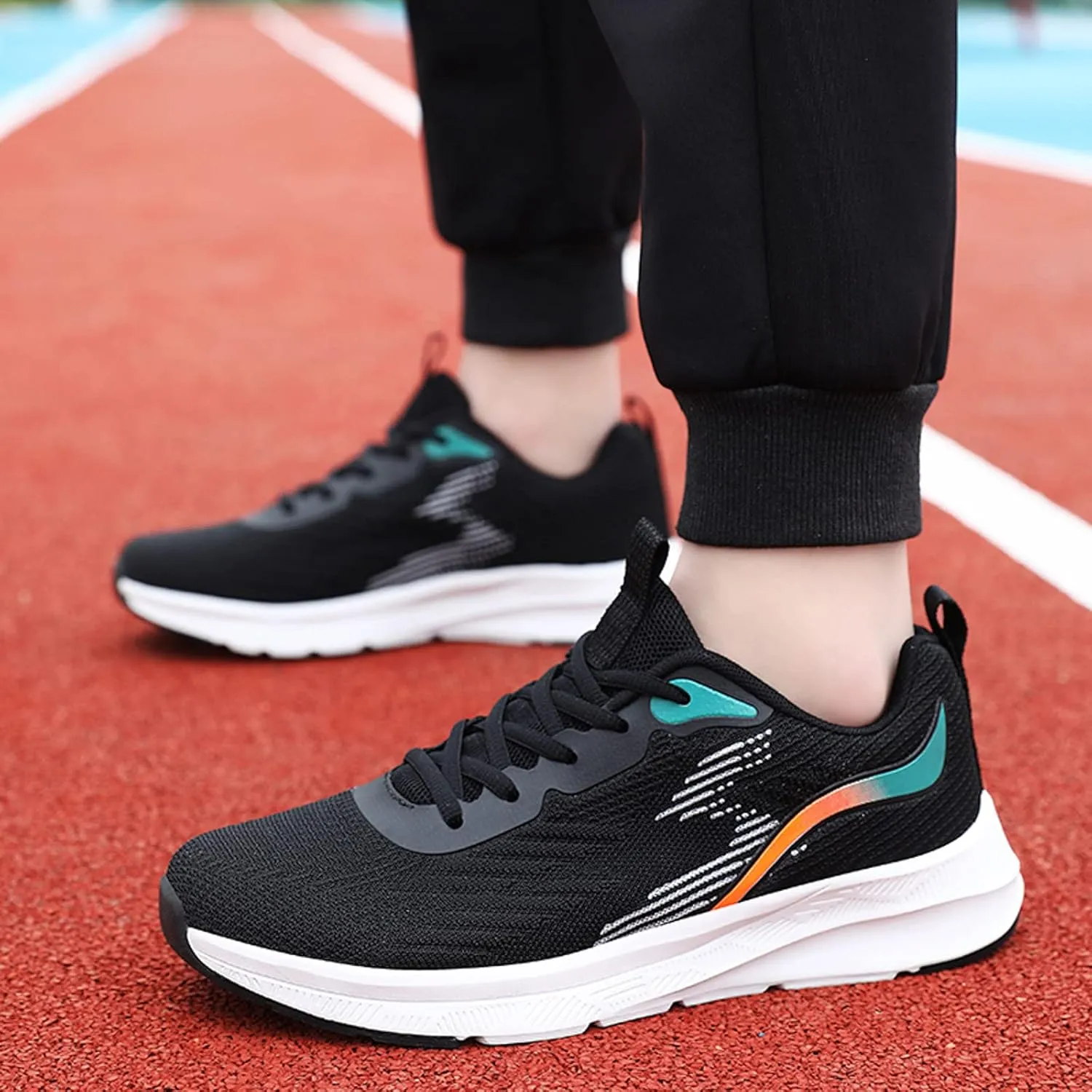 Men's Arch Support Workout Shoes Comfortable Breathable Lightweight Tennis Shoe Lightweight Work Shoes for Men