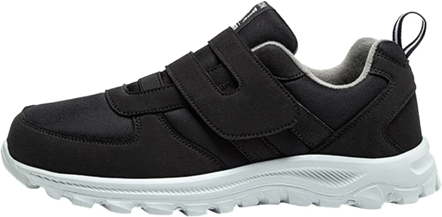 Men's Athletic Running Shoes Elderly Lightweight Sneaker Comfortable Non Slip Sneakers Hook Loop Sneaker for Men