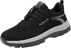 Mens Breathable Lace Up Running Shoes Recovery Air Athletic Running Tennis Shoe Men's Arch Support Insole Shoes