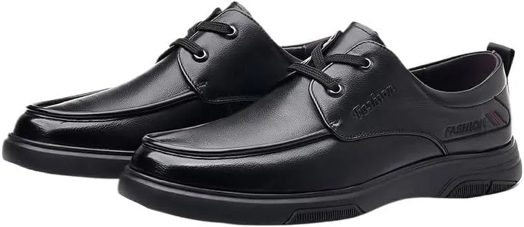 Men's Breathable Leather Wingtip Brogue Oxfords Business Work Formal Derby Shoes for Wedding Evening Uniform Party Office Dress Shoes