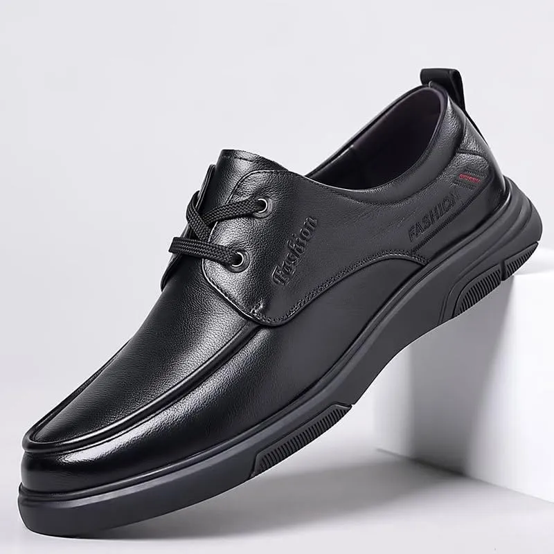 Men's Breathable Leather Wingtip Brogue Oxfords Business Work Formal Derby Shoes for Wedding Evening Uniform Party Office Dress Shoes