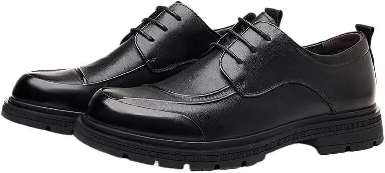 Men's Brogue Oxfords Shoes Formal Business Casual Lace Up Punched Leather Oxford Fashion Casual Derby Prom Wedding Suit Shoes