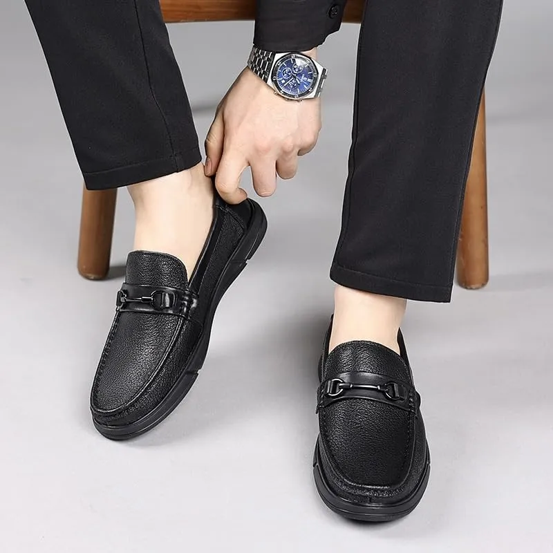 Men's Casual Dress Oxford Shoes Business Office Loafers Casual Non Slip Round Toe Walking Oxfords Shoes for Daily Driving Travelling