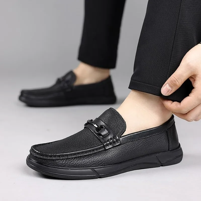 Men's Casual Dress Oxford Shoes Business Office Loafers Casual Non Slip Round Toe Walking Oxfords Shoes for Daily Driving Travelling