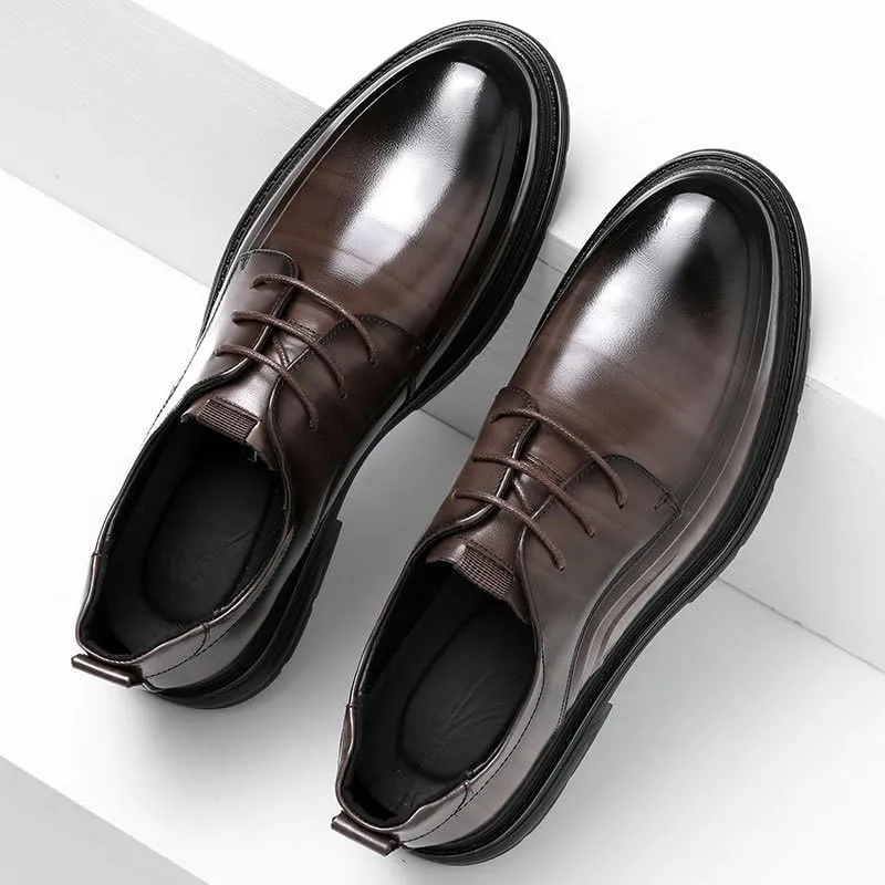 Men's Classic Business Lace Up Dress Shoes Lightweight All-Day Comfort Non-Slip Soft Sole Penny Shoes