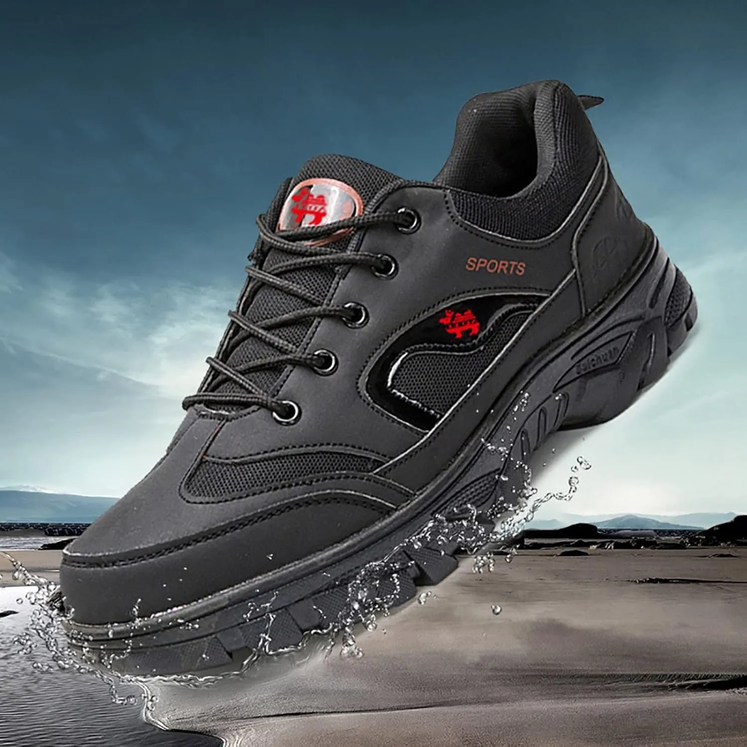 Men's Fashion Sneakers White Mens Shoes Men's Casual Sneakers Mesh Breathable Walking Shoes Mens Walking Shoes