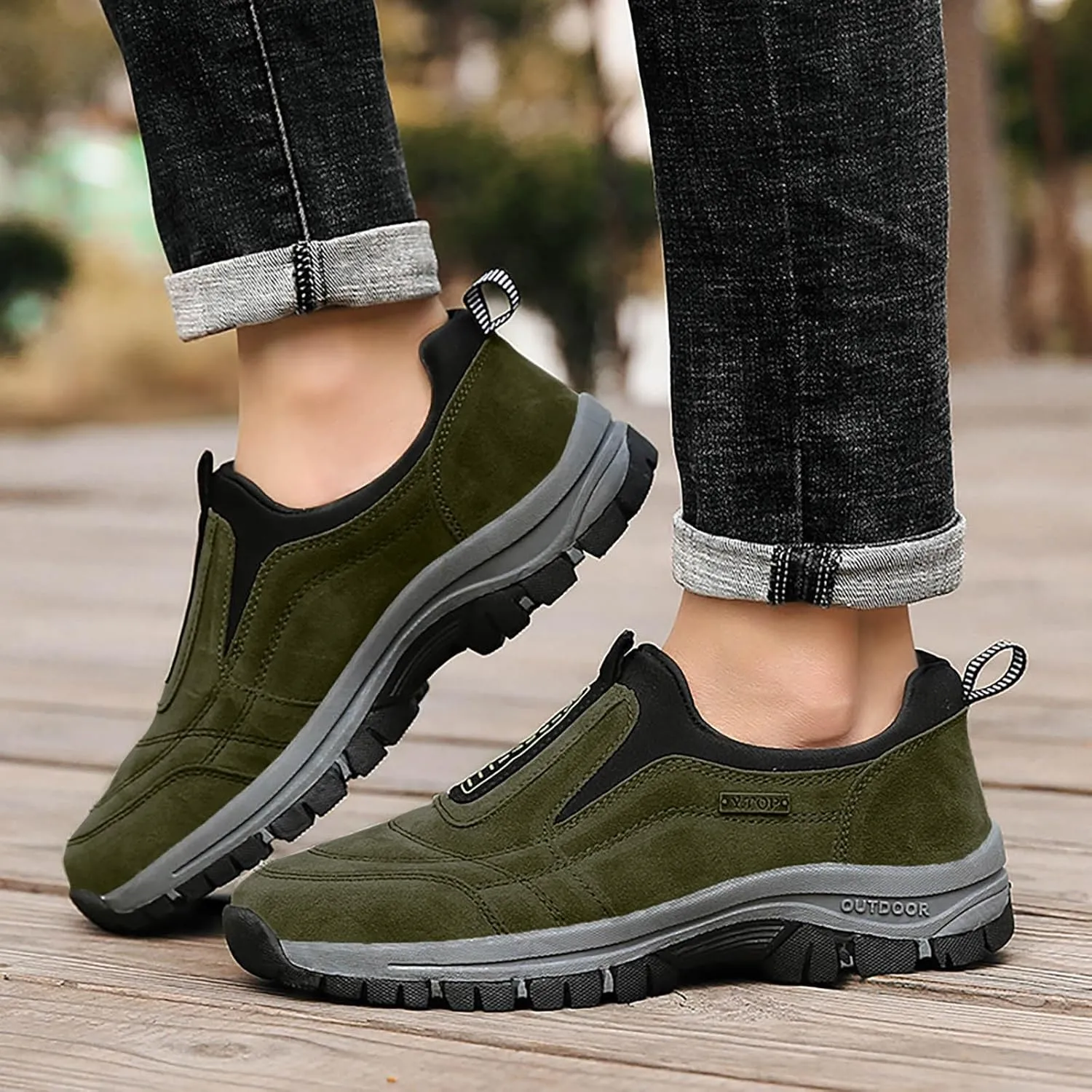 Men's Foreign Trade Mountaineering Shoes Spring and Summer Outdoor Shoes Slip Off Mens Sneaker Casual