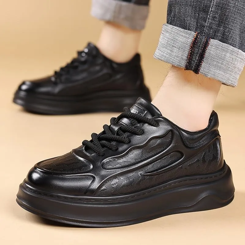 Men's Leather Wingtip Brogue Lace Up Dress Oxfords Breathable Business Oxfords Sneakers for Daily Driving Travelling