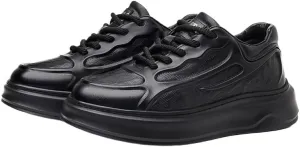 Men's Leather Wingtip Brogue Lace Up Dress Oxfords Breathable Business Oxfords Sneakers for Daily Driving Travelling