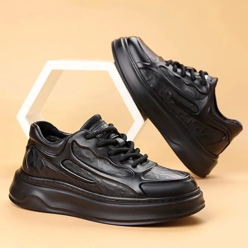 Men's Leather Wingtip Brogue Lace Up Dress Oxfords Breathable Business Oxfords Sneakers for Daily Driving Travelling