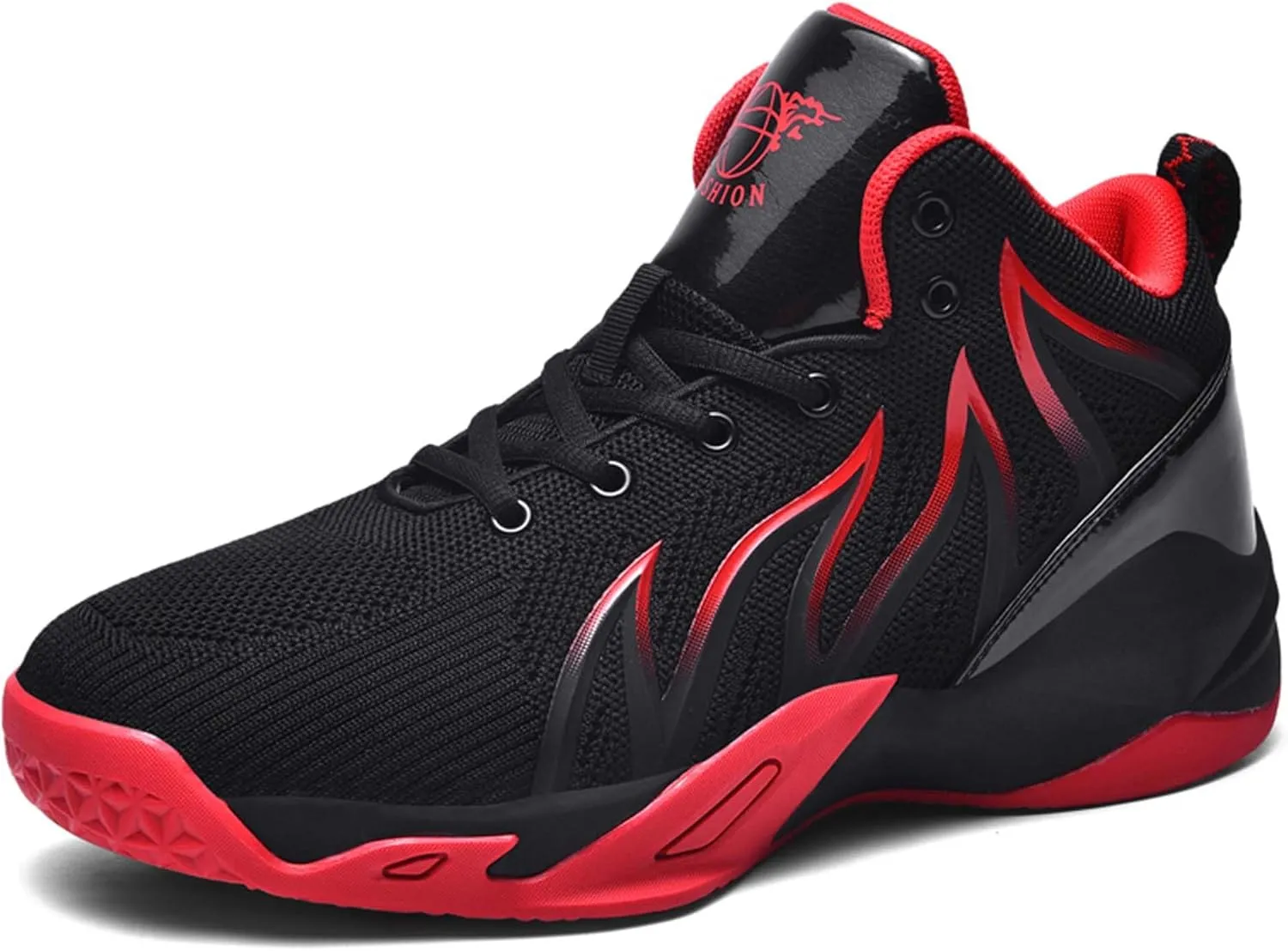 Men's Lightweight Basketball Shoes Fashion Breathable Sneakers Comfortable Anti-Slip Women's Basketball Shoes Anti-Slip Training Running Tennis Shoes Teenagers Street Basketball Sneakers