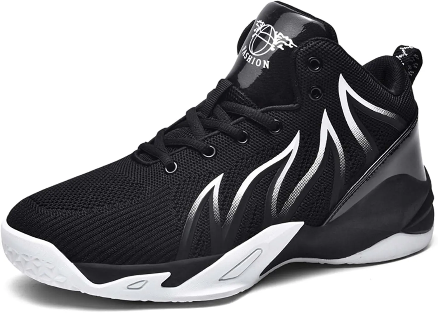 Men's Lightweight Basketball Shoes Fashion Breathable Sneakers Comfortable Anti-Slip Women's Basketball Shoes Anti-Slip Training Running Tennis Shoes Teenagers Street Basketball Sneakers