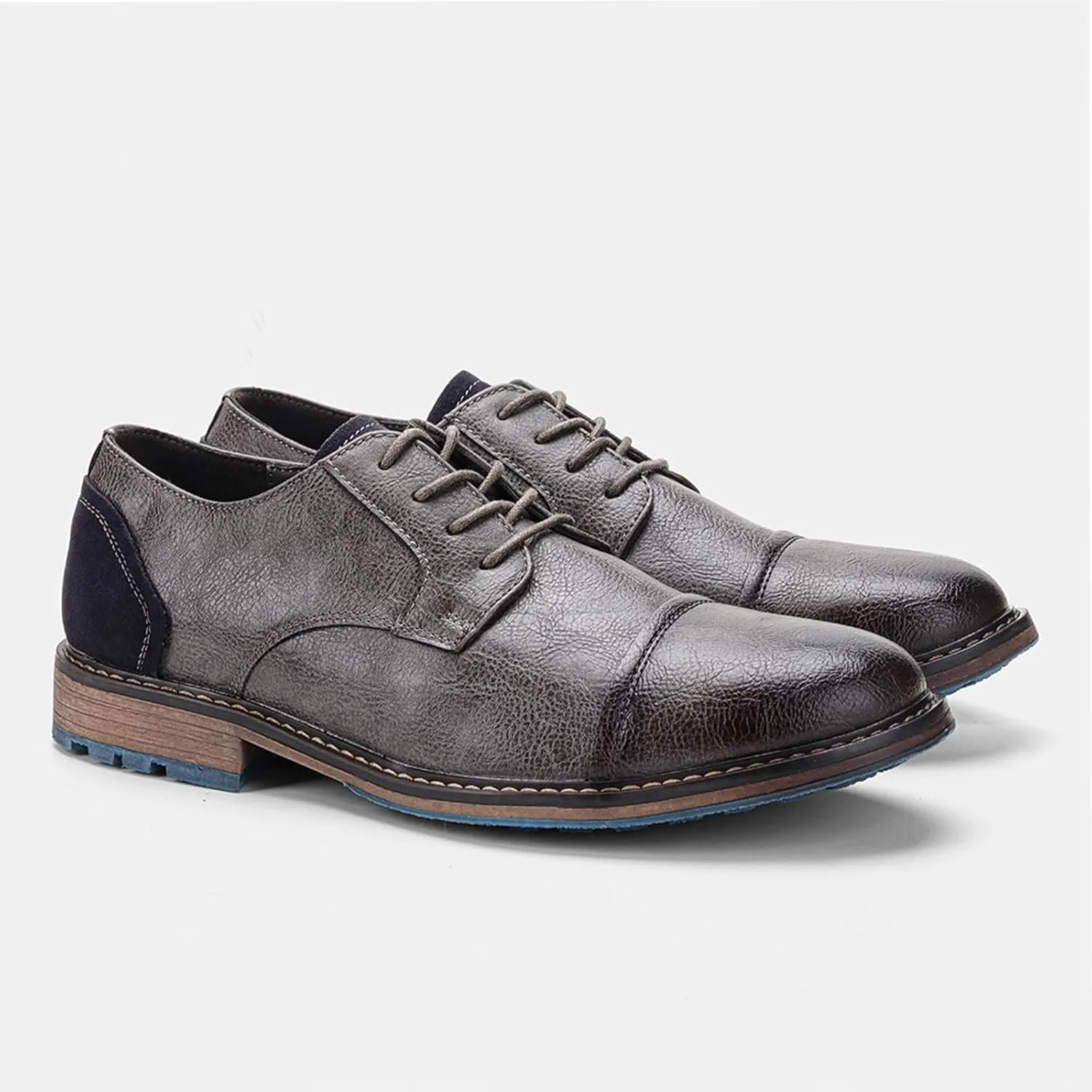 Men's Orthopedic Comfort Dress Shoes Casual Business Leather Oxford Derby Loafers Office Walking Work Flats