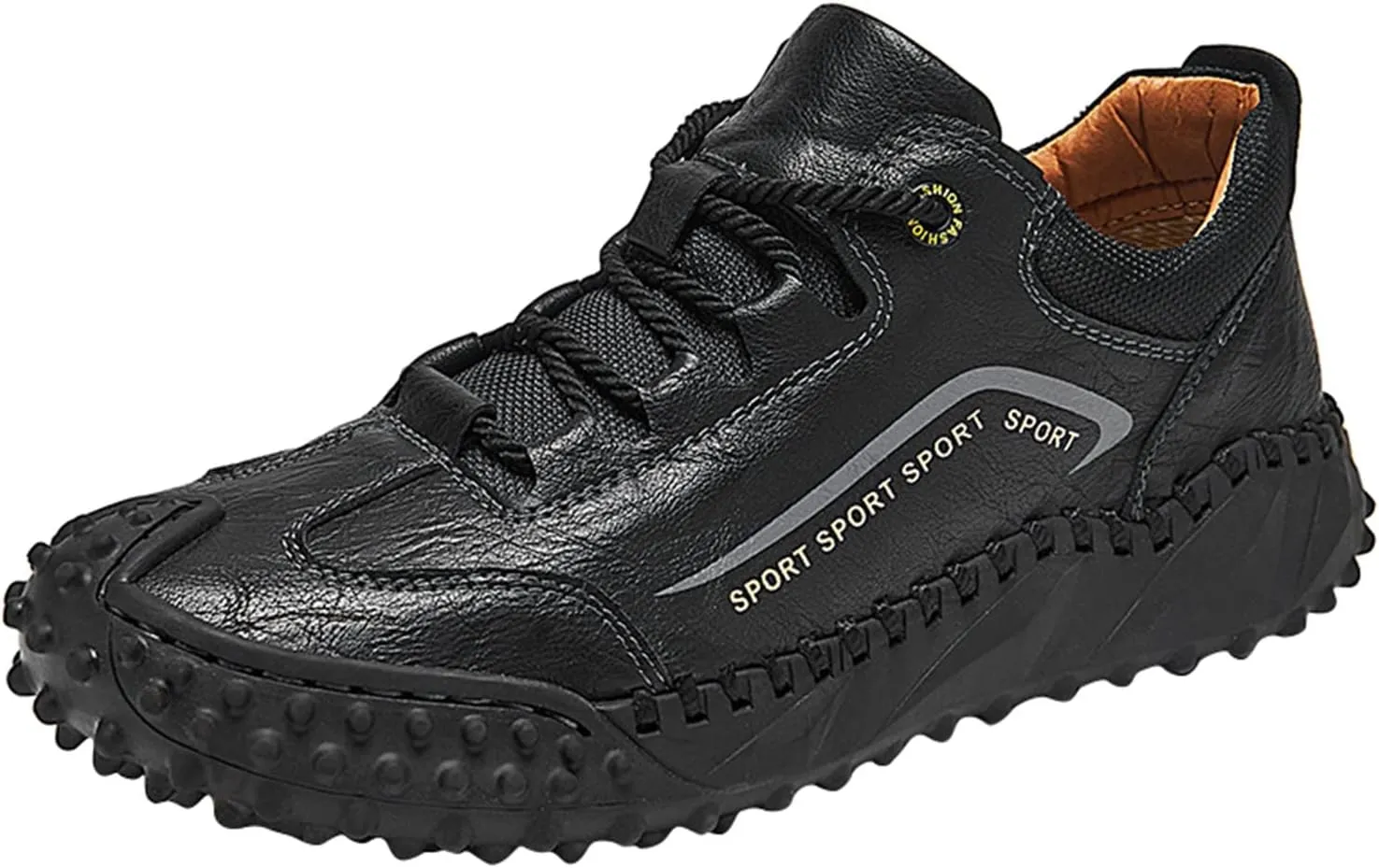Men's Orthopedic Comfortable Lace Up Shoes Outdoor Athletic Lace Up Hiking Shoe Men's Comfortable Canvas Shoes