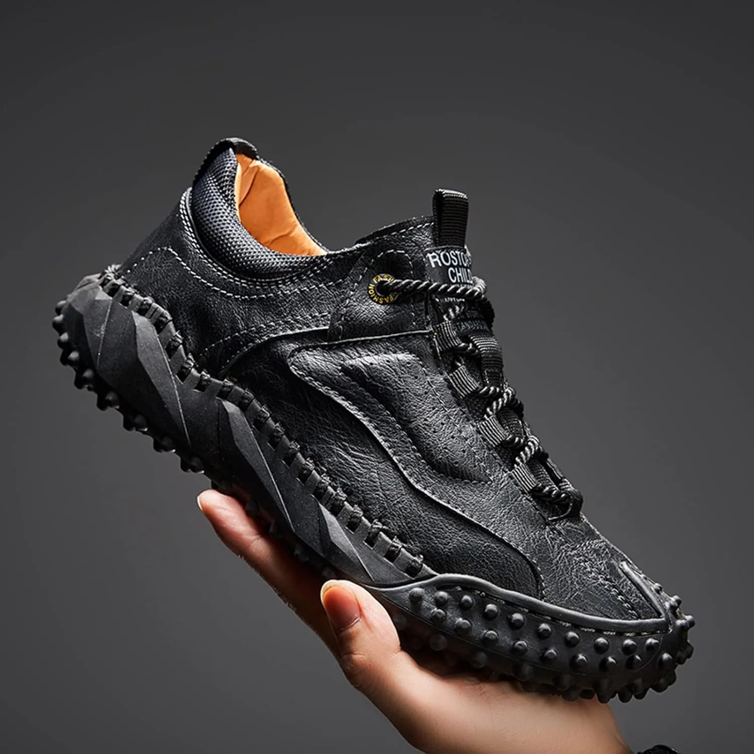 Men's Orthopedic Comfortable Lace Up Shoes Outdoor Athletic Lace Up Hiking Shoe Men's Comfortable Canvas Shoes