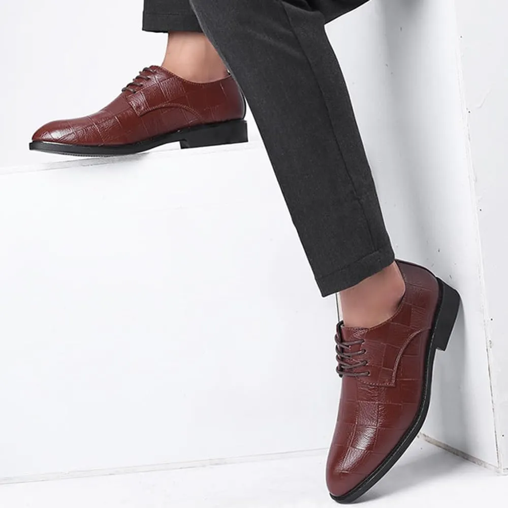 Mens Oxfords Shoes Slip-ons Lightweight Comfortable Loafers Business Casual Patent Leather Formal Dress Shoes