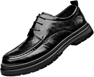 Men's Patent Leather Business Oxford Shoes for Driving Walking Wedding Outdoor Indoor Size Fashion Comfort Luxury Soft