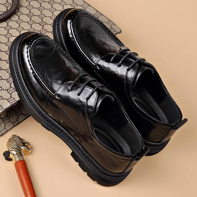 Men's Patent Leather Business Oxford Shoes for Driving Walking Wedding Outdoor Indoor Size Fashion Comfort Luxury Soft