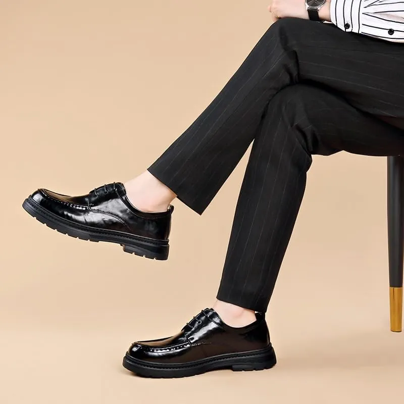 Men's Patent Leather Business Oxford Shoes for Driving Walking Wedding Outdoor Indoor Size Fashion Comfort Luxury Soft