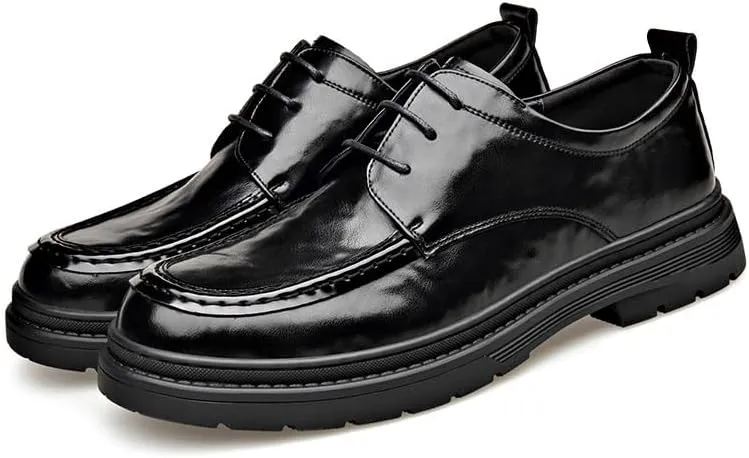 Men's Patent Leather Business Oxford Shoes for Driving Walking Wedding Outdoor Indoor Size Fashion Comfort Luxury Soft