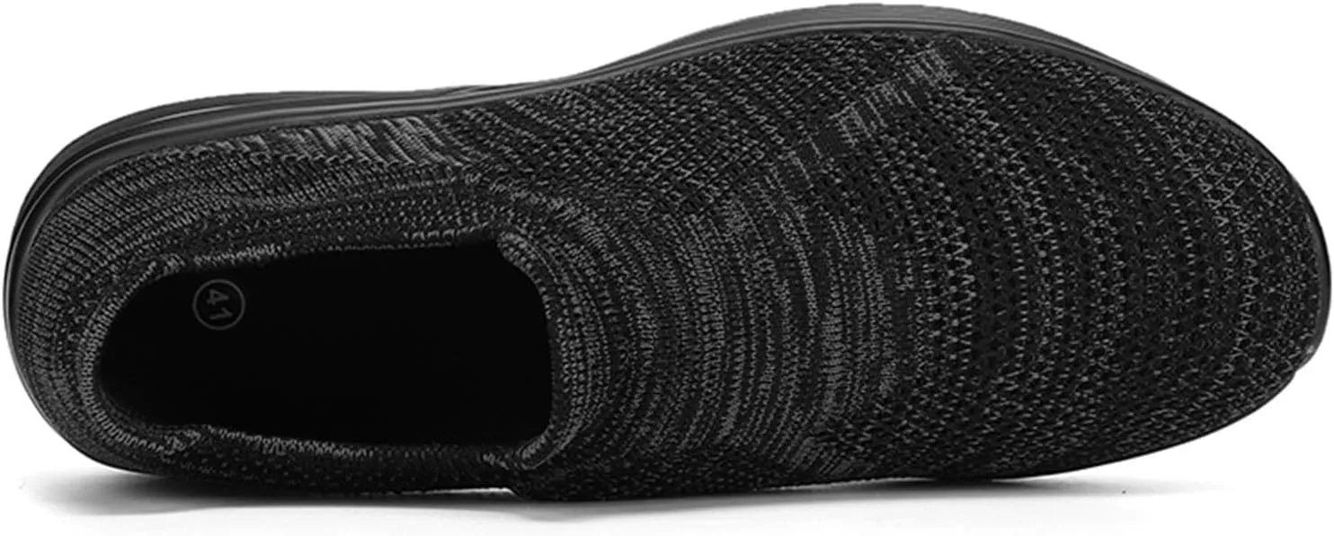 Men's Recovery Sneaker Comfortable Air Cushion Sole Sneaker Casual Breathable Slip On Shoes Arch Support Shoes