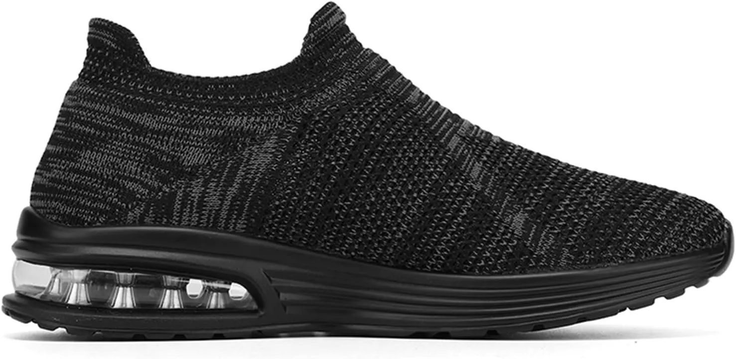 Men's Recovery Sneaker Comfortable Air Cushion Sole Sneaker Casual Breathable Slip On Shoes Arch Support Shoes