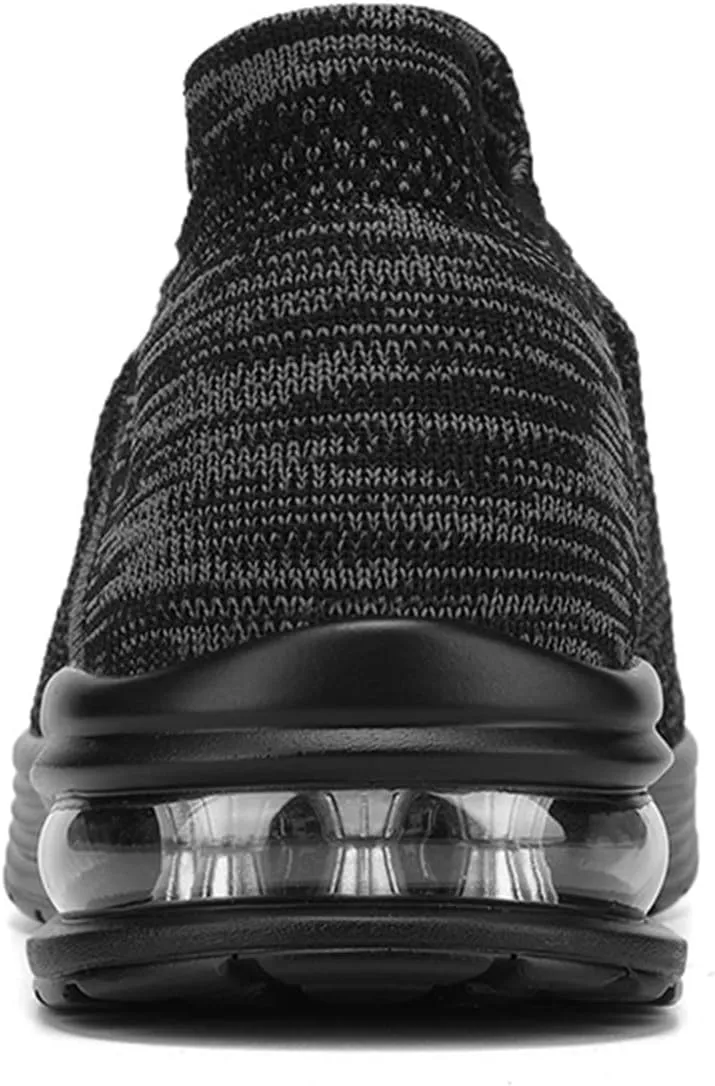 Men's Recovery Sneaker Comfortable Air Cushion Sole Sneaker Casual Breathable Slip On Shoes Arch Support Shoes