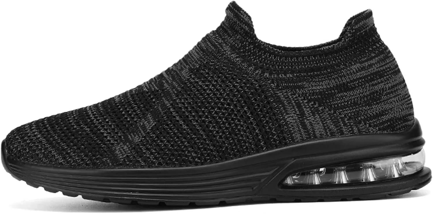 Men's Recovery Sneaker Comfortable Air Cushion Sole Sneaker Casual Breathable Slip On Shoes Arch Support Shoes