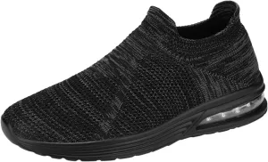 Men's Recovery Sneaker Comfortable Air Cushion Sole Sneaker Casual Breathable Slip On Shoes Arch Support Shoes