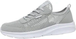 Mens Running Shoes Slip-on Walking Tennis Sneakers Lightweight Breathable Casual Soft Sole Mesh Workout Sports Shoes