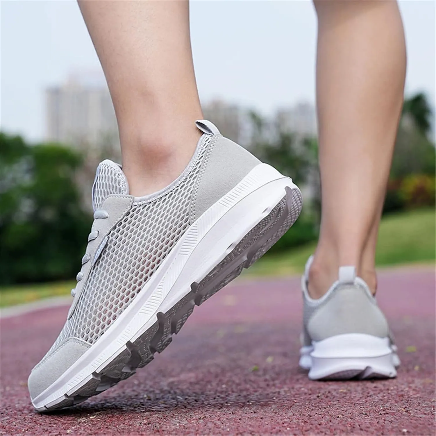 Mens Running Shoes Slip-on Walking Tennis Sneakers Lightweight Breathable Casual Soft Sole Mesh Workout Sports Shoes