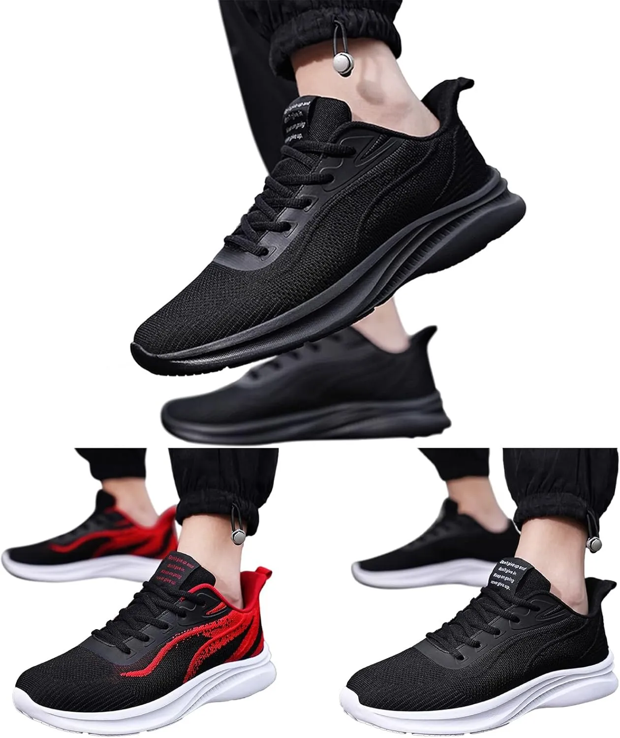 Men's Shoes Large Size Fashion Casual Mesh Breathable Casual Shoes Lace Up Running Men's Sneaker
