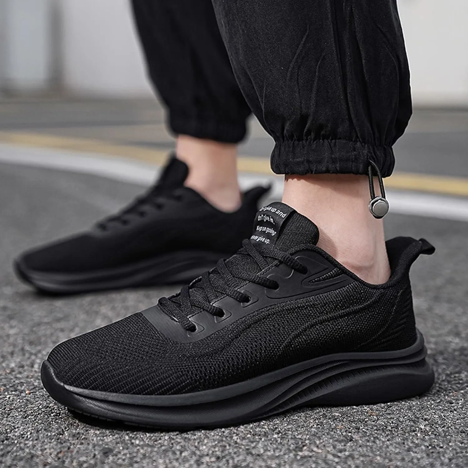 Men's Shoes Large Size Fashion Casual Mesh Breathable Casual Shoes Lace Up Running Men's Sneaker