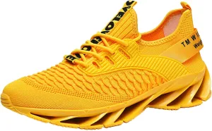 Mens Slip On Sneakers Height Boosting Shoes for Men Walking Shoes Non Slip Breathable Knit On Sneakers