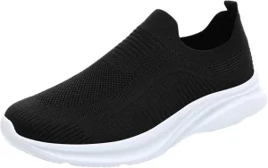 Mens Tennis Shoes Men Sports Shoes Fashionable and Simple Solid Color New Pattern Summer Mesh Breathable Slip On